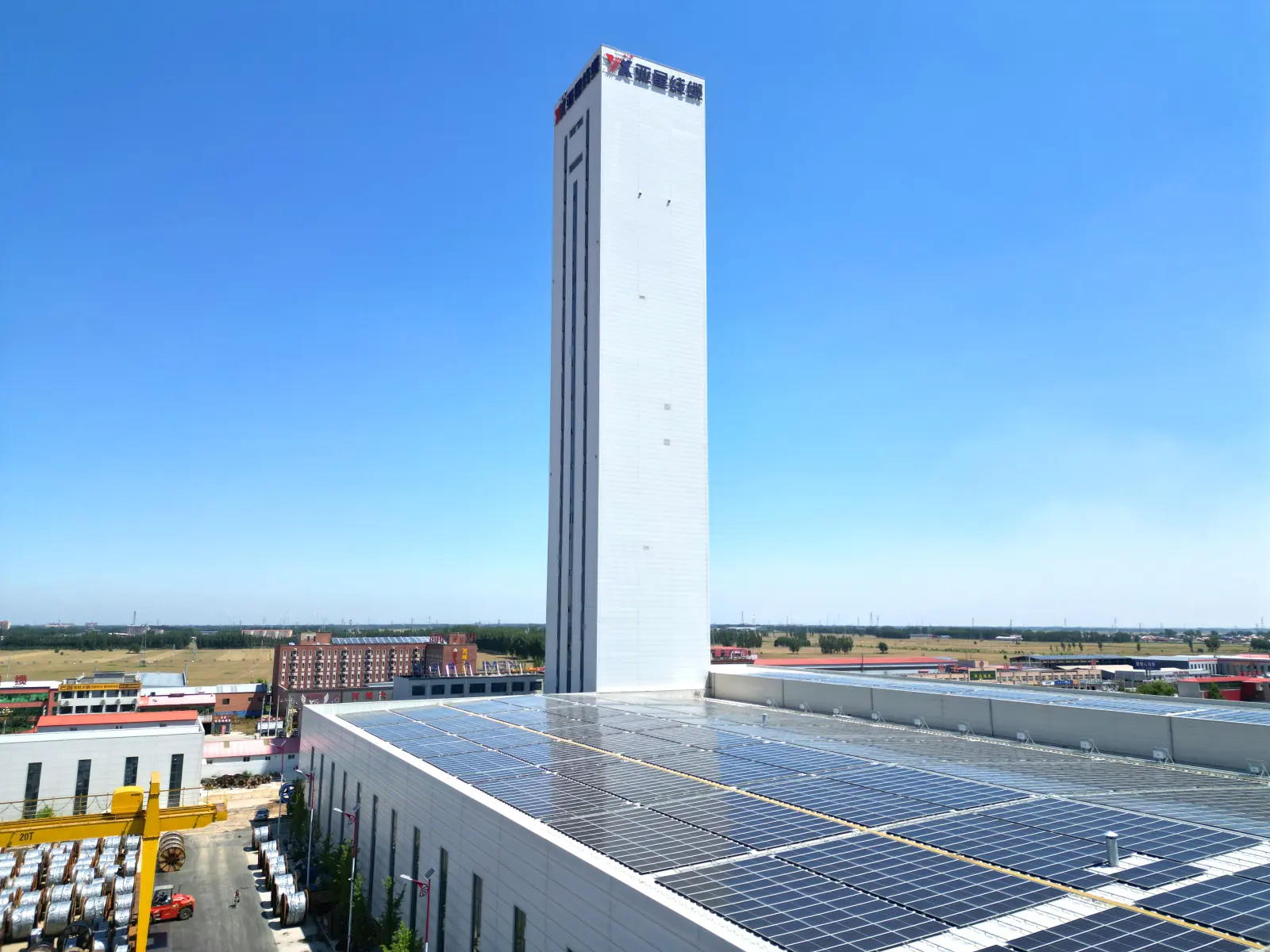 Aerial view of the 100,000 m² Yaxing cable manufacturing base
